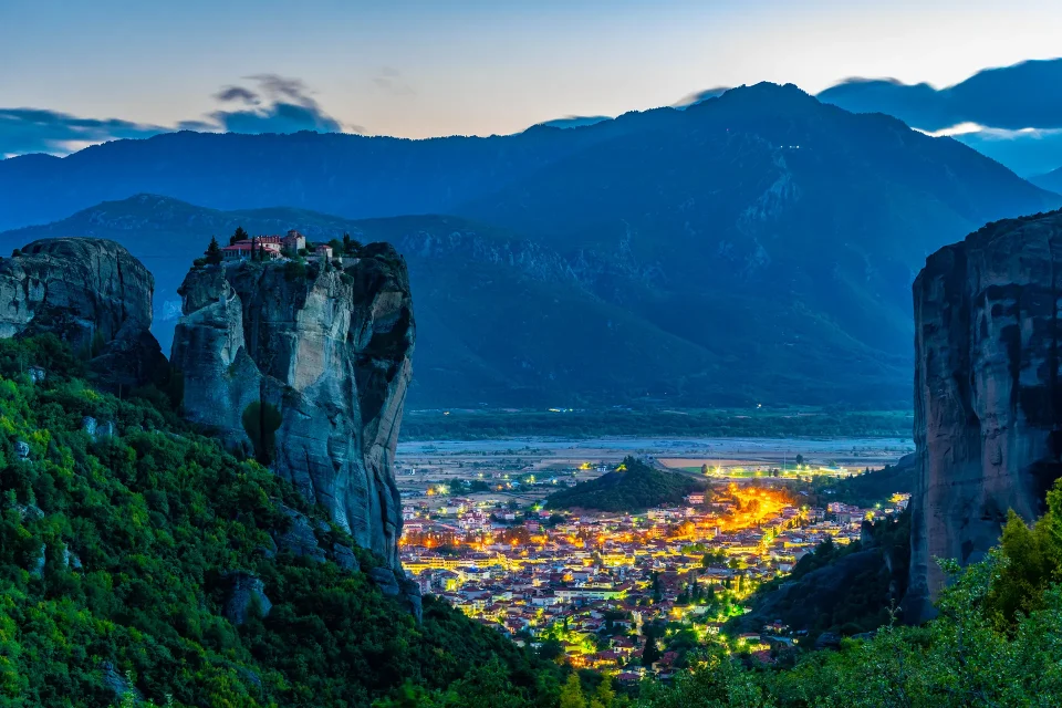 Holy Trinity monastery or Agia Trias monastery. Meteora Greece